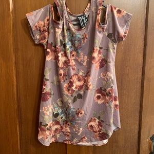 Off shoulder floral top